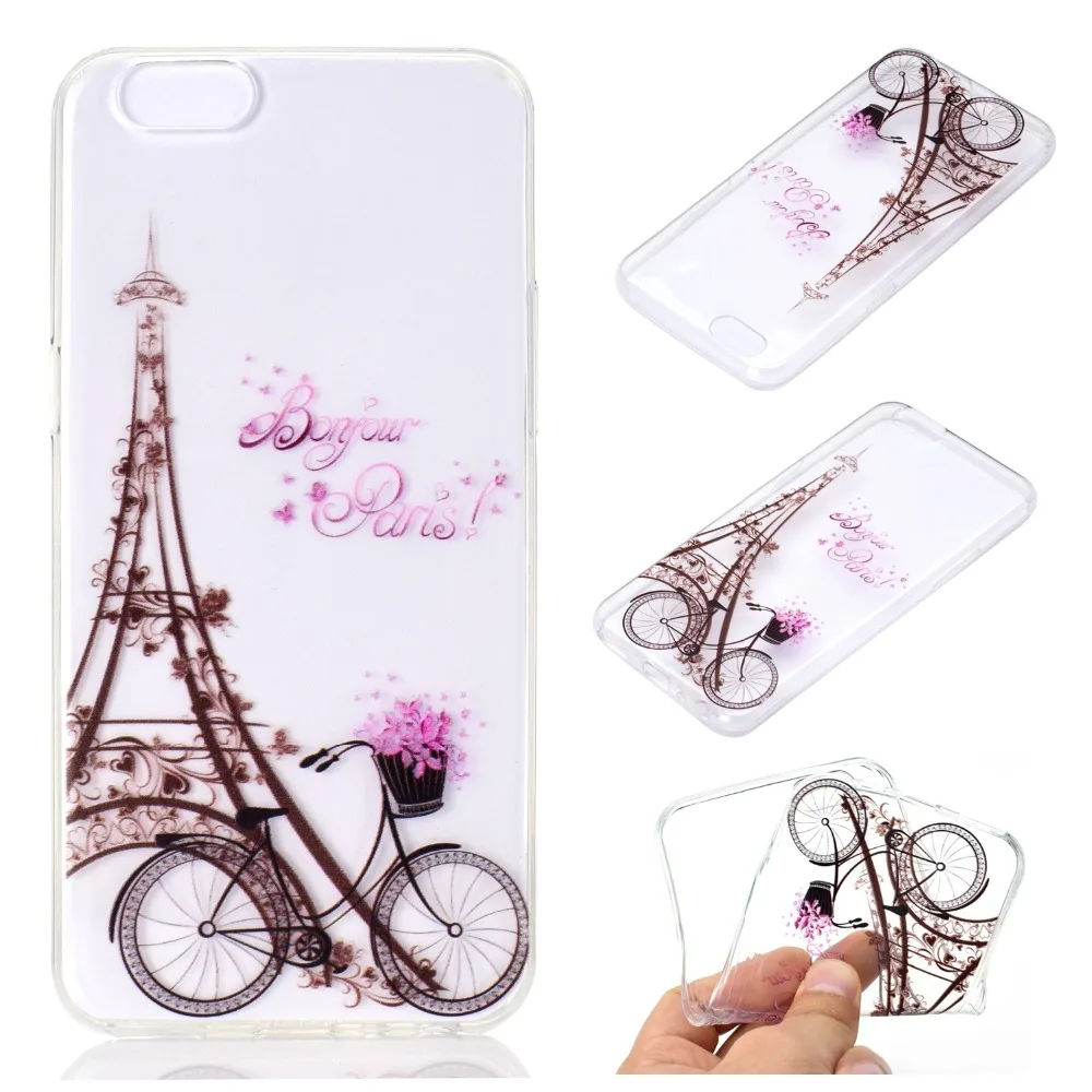 Для oppo A57 A39 A59 A83 A1 A73 A75 прозрачный чехол TPU Мягкий силиконовый милый узор животное