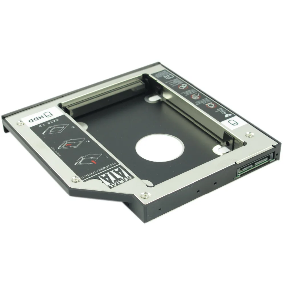 

WZSM New 2nd HDD SSD Hard Drive Caddy Adapter for Asus F83VF G55VW-RS71 Swap GT34N GT30N Removable Faceplate