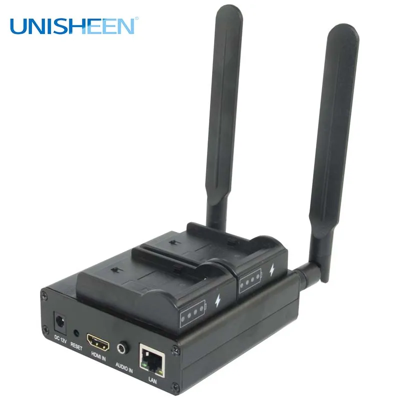 Кодировщик видео Unisheen H.265 H.264 SRT 2 4G 5 8G WIFI HDMI сверхдлительный срок службы Vmix Wowza Youtube