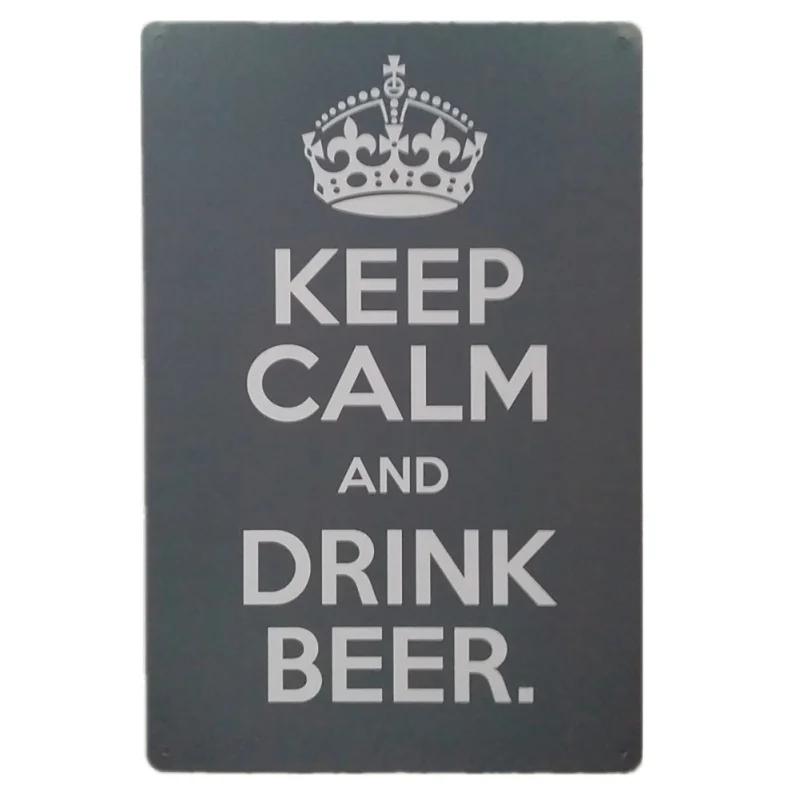Новое поступление европейский стиль железный лист живопись Ретро Keep Calm