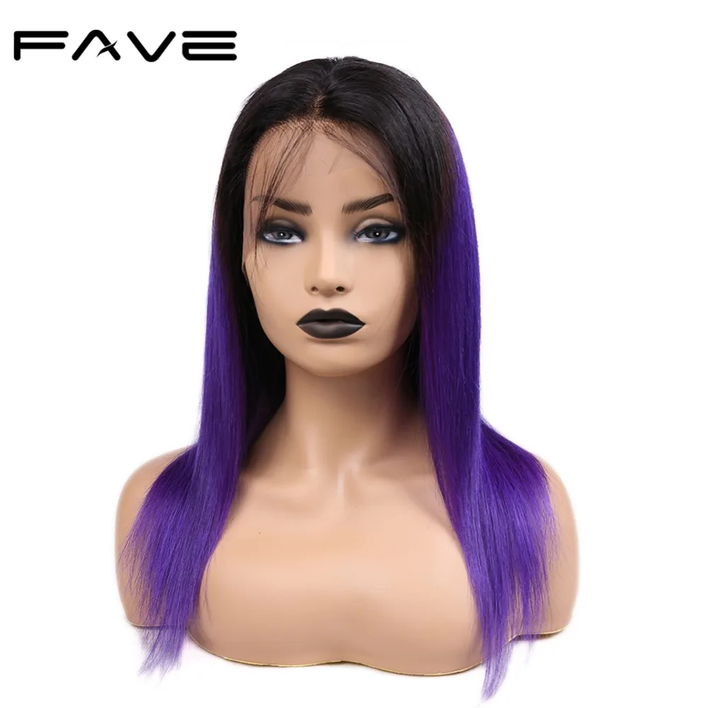 FAVE Hair 13*4 кружевные фронтальные прямые Омбре парики с детскими волосами
