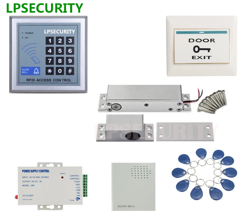 LPSECURITY RFID Клавиатура DC12V контроль доступа к дверным воротам низкая температура