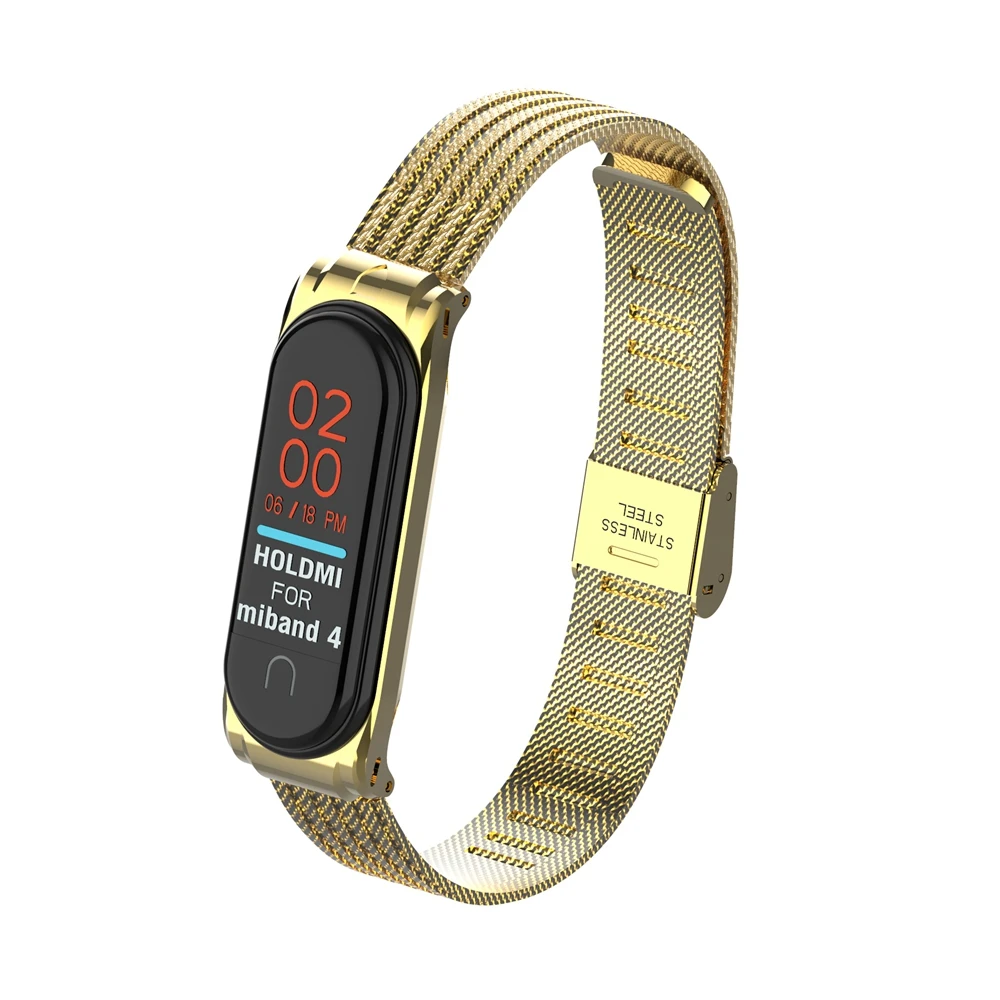 Универсальный металлический ремешок для xiaomi mi band 4 3, металлический ремешок, умный Браслет для mi band 4, сменные ремешки для часов mi 4 3