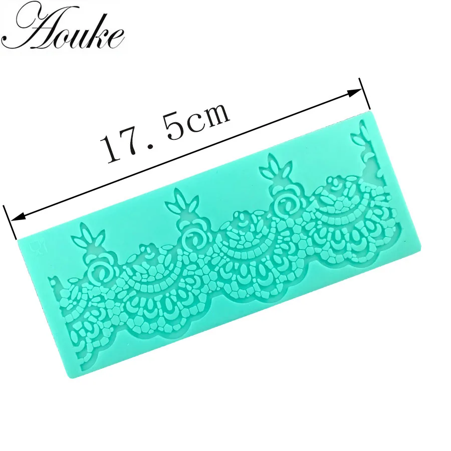 1PCS Beautiful Lace Cake Mold Shape Food Grade Silicone Decorating Tool Chocolate Baking Ice Sugarcraft | Дом и сад