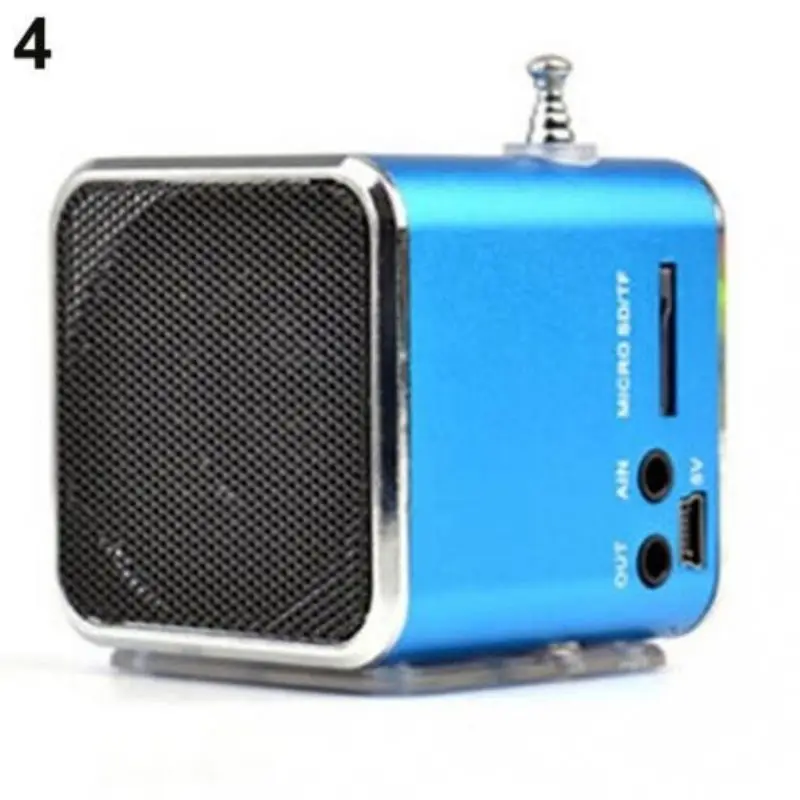 TD-V26 мини-динамик портативный MP3 музыкальный плеер с ЖК-поддержкой fm-радио Micro TF SD Стерео Громкий динамик для ноутбуков мобильных телефонов