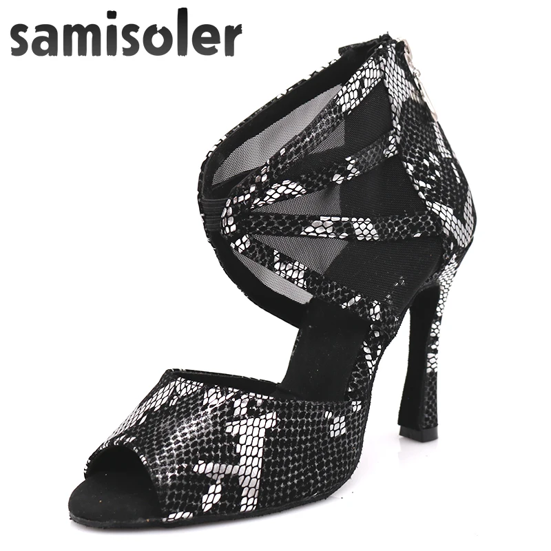 Samisoler Brown 2019 New Latin Dance Shoes ballroom dance shoes ballroom latin dance shoes Ballroom Shoes latce Shoes