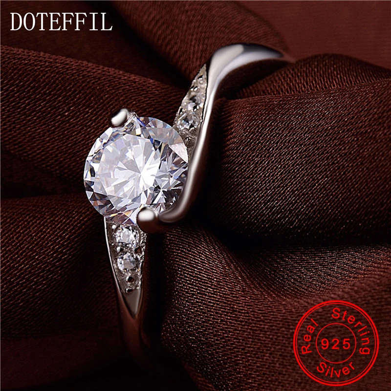 Женское кольцо из серебра 925 пробы с фианитом|round ring|fashion ringsring fashion |