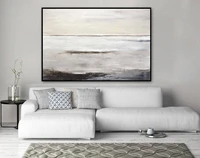 hand painted abstract painting large original oil painting modern art taupe white brown contemporary design canvas free shipping