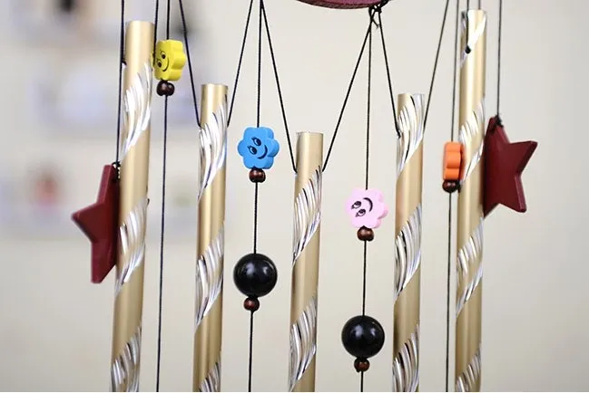 Полулуноходные алюминиевые трубчатые колокольчики эффектные украшения для дома