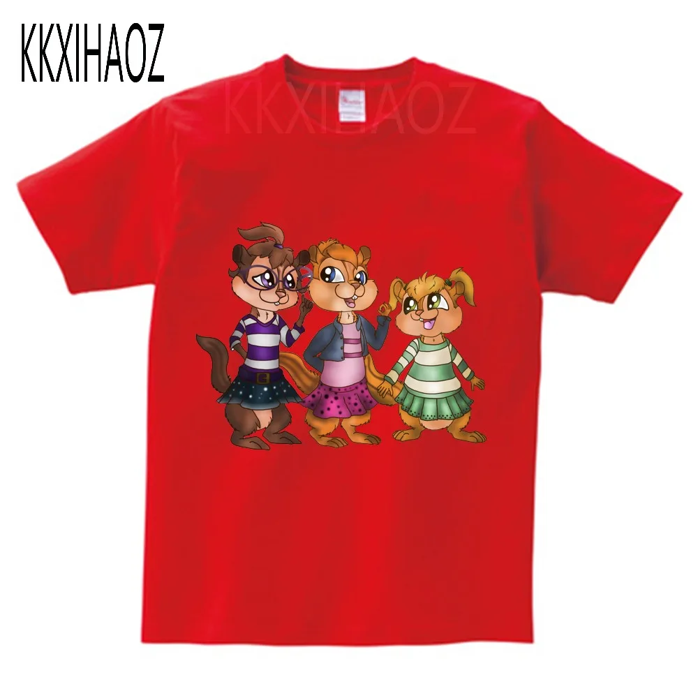 Детская летняя футболка с коротким рукавом 2020 куртки Alvin и The Chipmunk одежда для