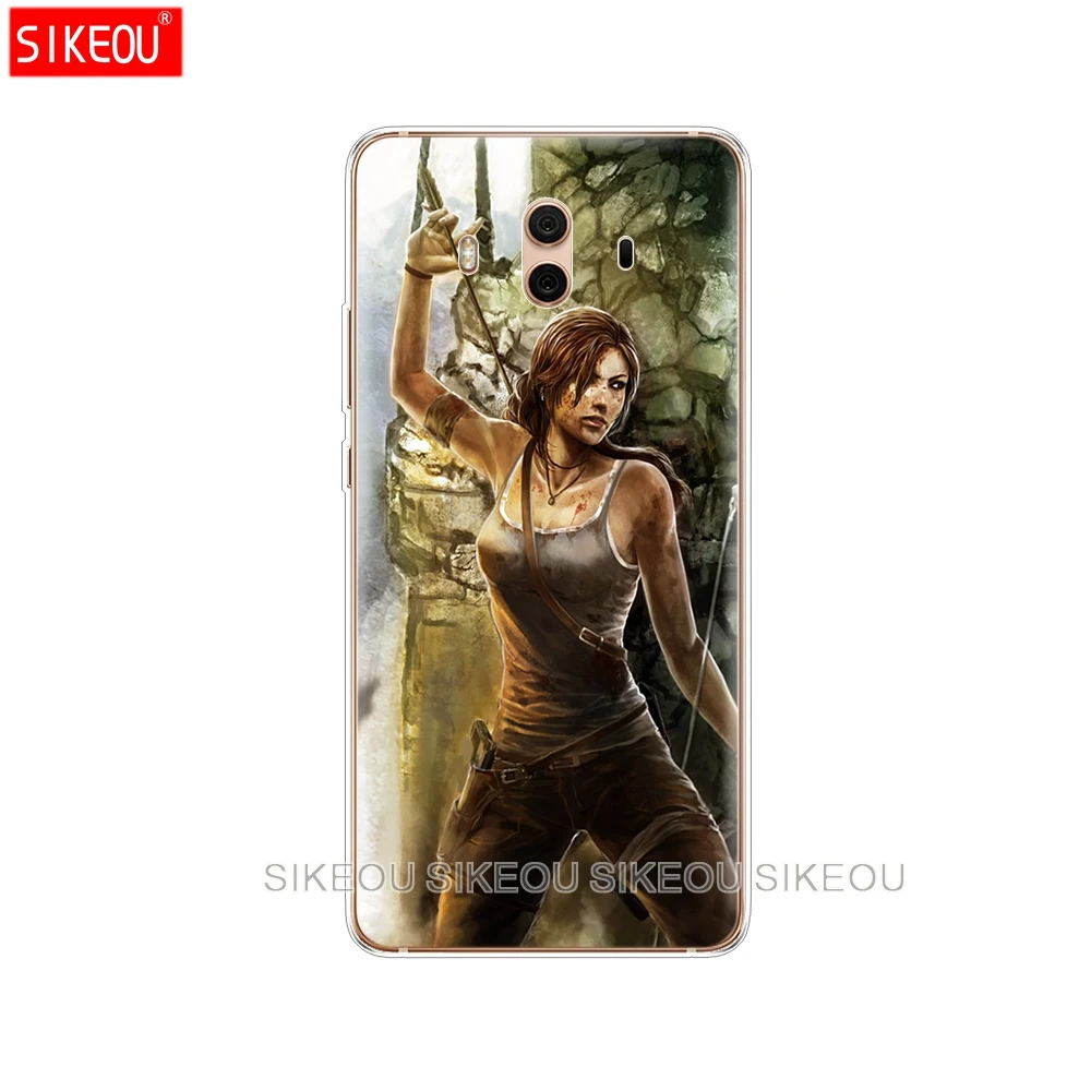 Silicone Cover phone Case for Huawei mate 7 8 9 10 pro LITE Rise Of The Tomb Raider | Mobile Phone Cases &amp Covers