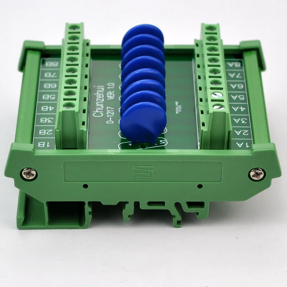 8 Каналы индивидуальных DIN Rail 150V SIOV Варистор Защита от перенапряжения ОПН