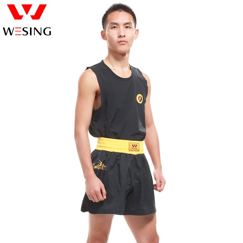 Боксерские костюмы Wesing мужские Wushu Sanda Униформа с рисунком дракона мягкая