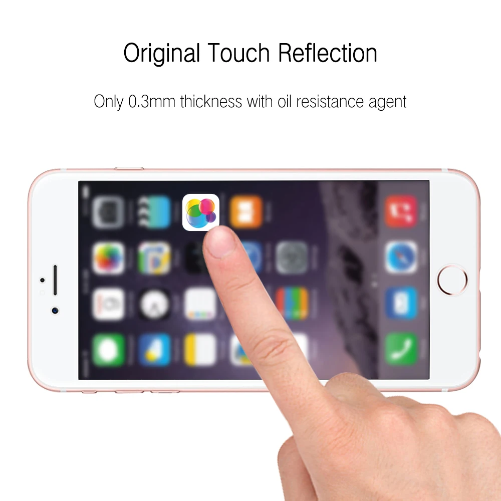 Закаленное стекло с полным покрытием для iPhone 7 8 Plus 5 5S SE Защитная пленка экрана 9H