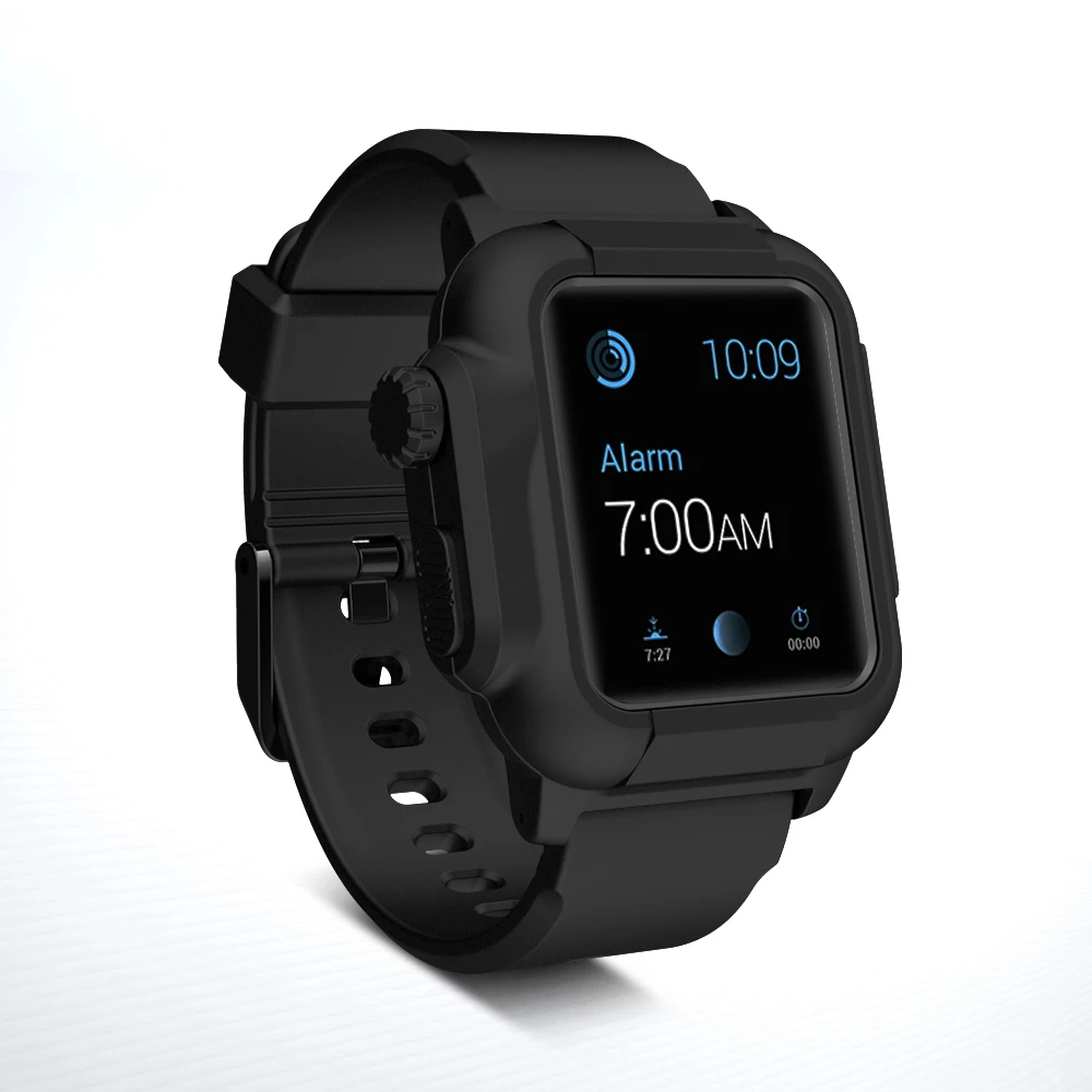 Новейший водонепроницаемый ремешок для часов Apple Watch Series 2 3 42 мм силиконовый из
