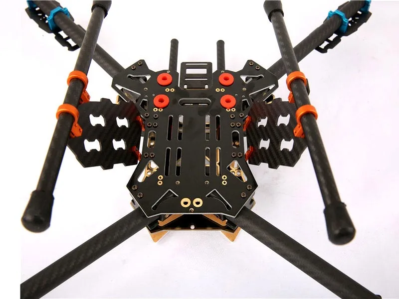 DIY FPV Квадрокоптер Alien 550 задняя Складная рамка из углеродного волокна для
