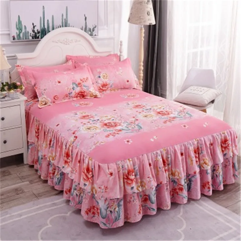 Роскошные Extra Deep Frilled valance установлены простыни детские удобные ночи окрашенный