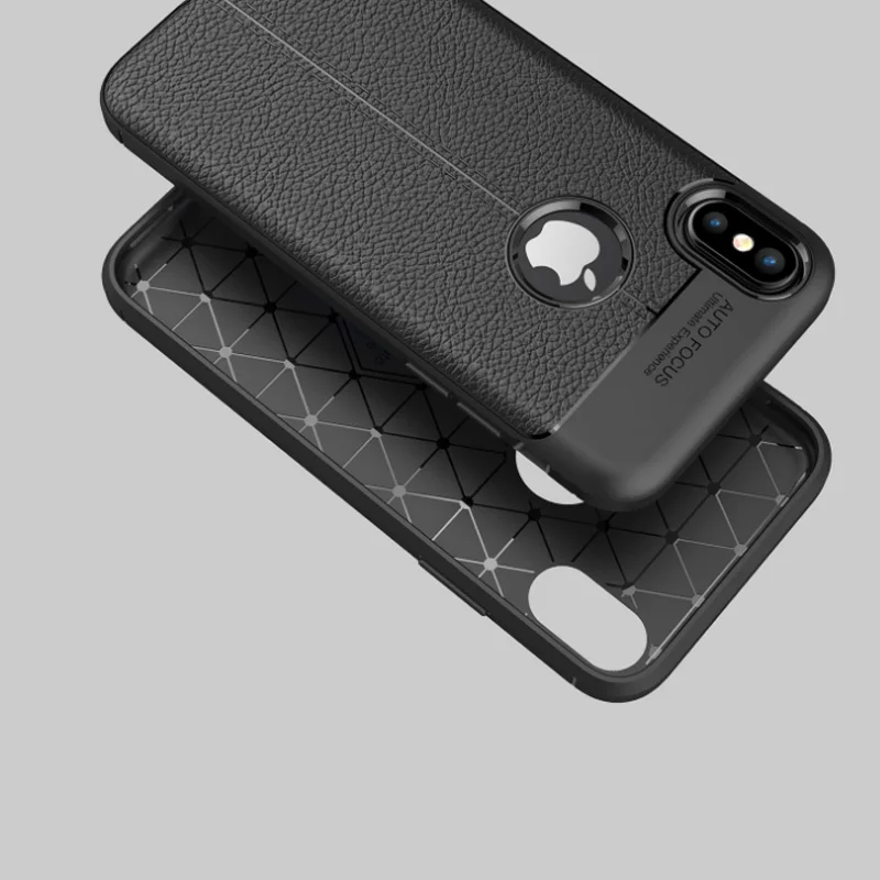 Чехол для iPhone X 6 6plus 7 8 7plus 8plus противоскользящий чехол из ТПУ мягкий силиконовый 6p
