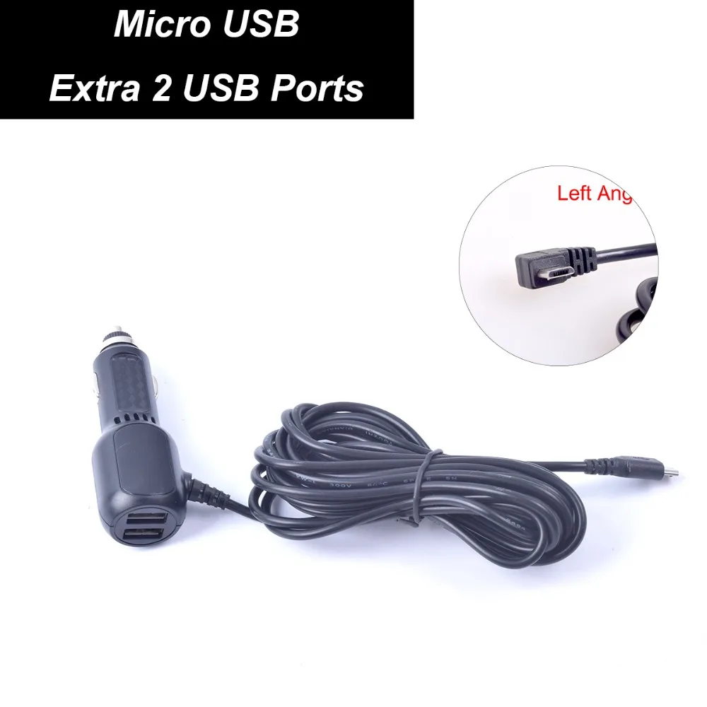 Автомобильное зарядное устройство для прикуривателя 12 В/24 В Micro USB с