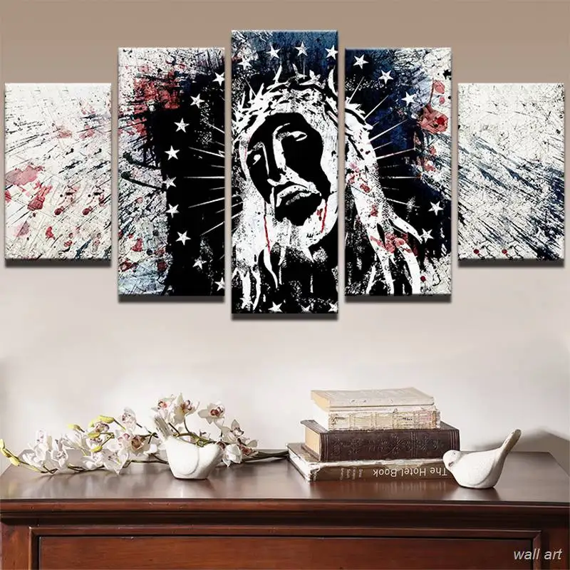 Картина на холсте настенная живопись украшение для дома рамки гостиной 5 панелей