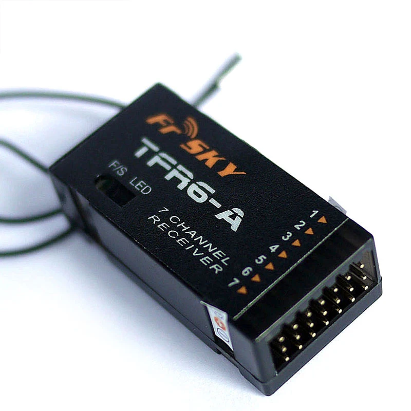 FrSky TFR6/TFR6-A 7ch 2 4G приемник совместим с Futaba FASST TF модулем | Игрушки и хобби