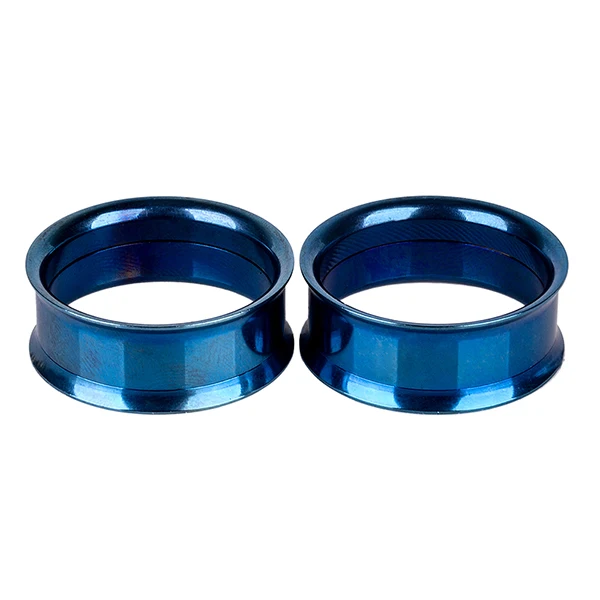 Blue MODRSA 1 шт. панк из нержавеющей стали винтовые диаметры для ушей туннель с двумя расширяющимися концами телесные ушные пробки и туннельные расширители для ушей пирсинг ювелирные изделия - Окраска металла: Blue