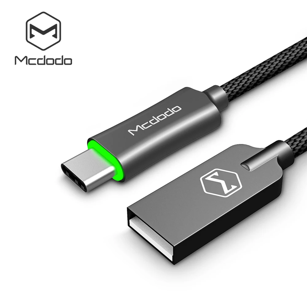 Кабель Mcdodo USB Type C QC3.0 Быстрая зарядка нейлоновый плетеный кабель для передачи