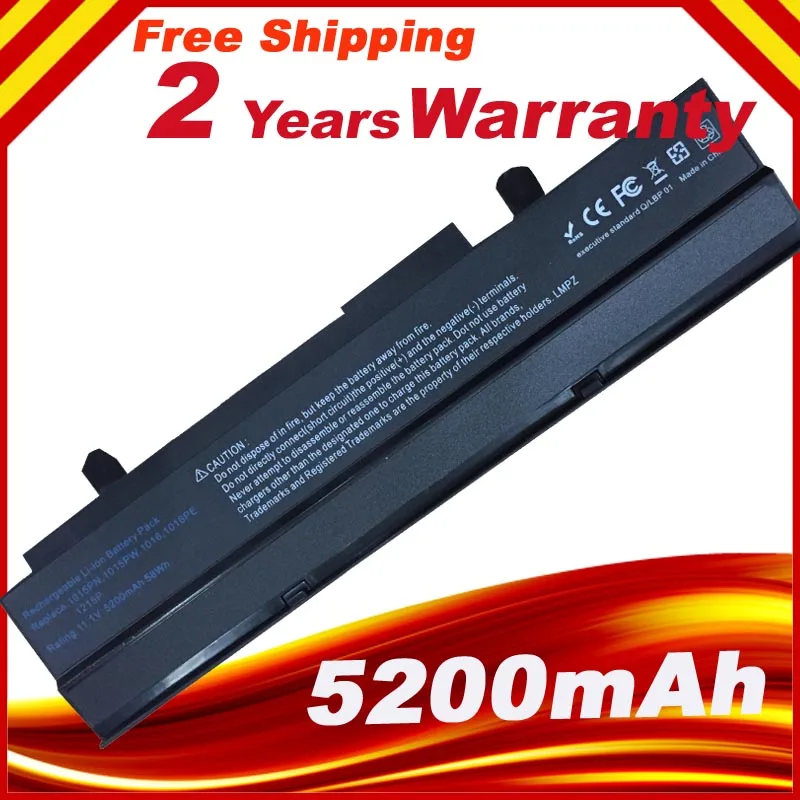 5200 мАч черный Аккумулятор для ноутбука Asus Eee PC VX6 1011 1015 P 1015PE 1016 1215N 1215B A31 A32 AL31 PL32