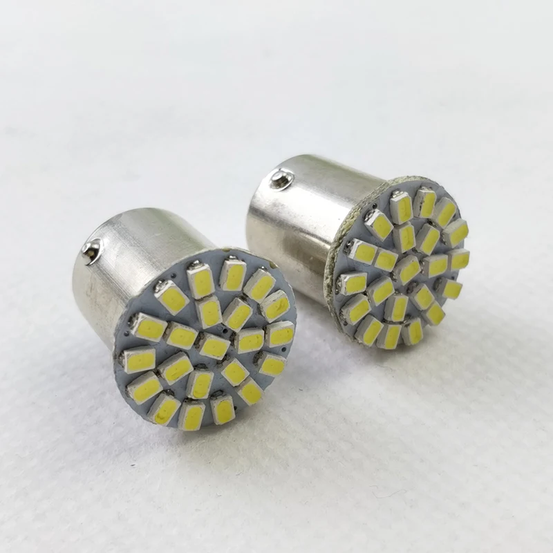 Горячая Распродажа 12V 1156 1157 22SMD P21W BA15S BA15D светодиодный автомобильная лампа авто