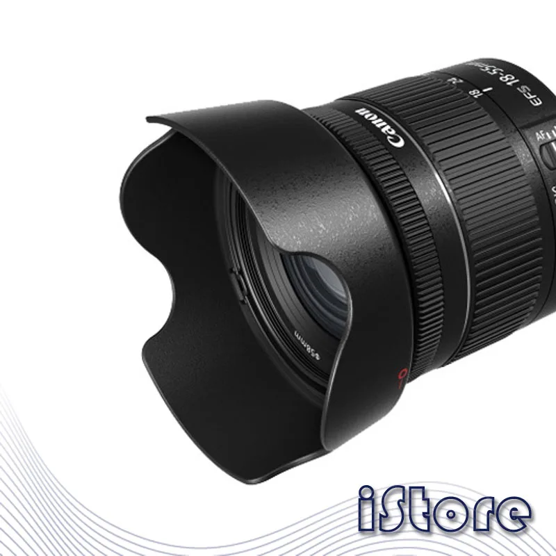 EW 63C бленда объектива для Canon EF S 18 55 мм f/3 5 6 IS STM защелкивающийся кронштейн можно