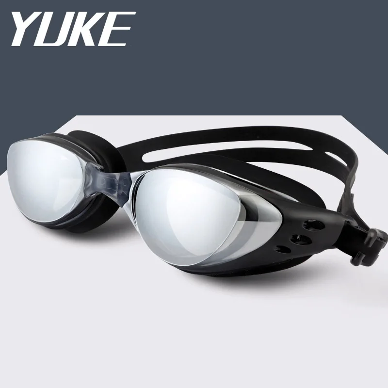 YUKE 2018 новые силиконовые большие очки для плавания Профессиональные