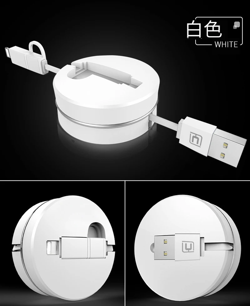 Поддержка android и ios 9 (iphone5/5c/5S/iphone 6/6 plus т. д.) система гибкая usb 2.0 заряда кабель для