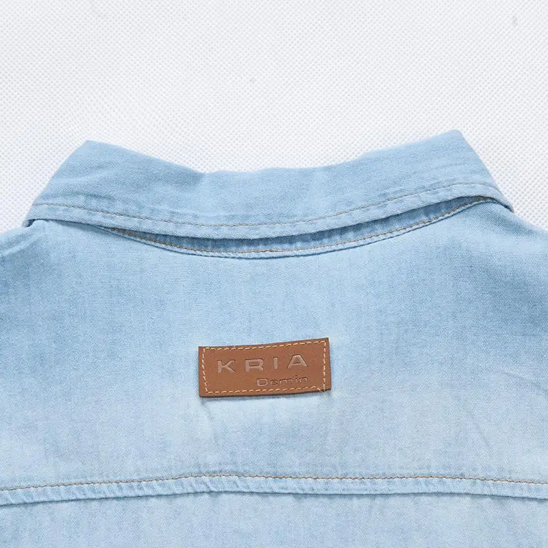 KENNTRICE джинсовая рубашка Мужчины Короткий Рукав Рубашки Старинные Джинсы мужская