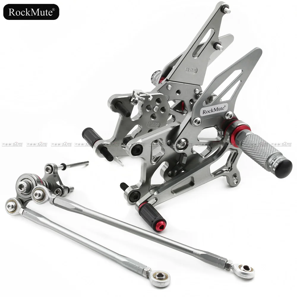 Подножки для мотоцикла для Honda CBR 600RR CBR600RR 2007- ЧПУ Регулируемая подножка рычаг переключения передач тормозной педальные подложки для ног сзади комплект
