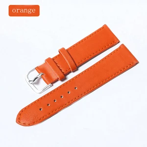 Ремешок кожаный женский для наручных часов, Пряжка из нержавеющей стали, 11 цветов, 12,14, 16,18, 20 мм