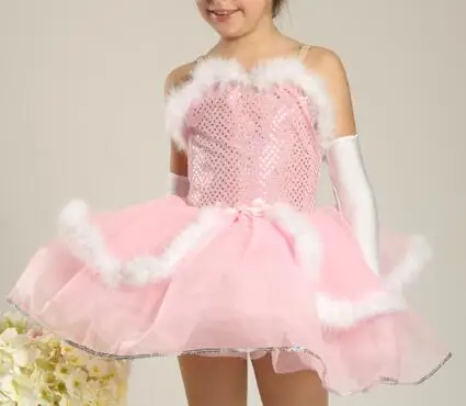 Розовое детское балетное платье пачка принцессы для балерины девочек танцев