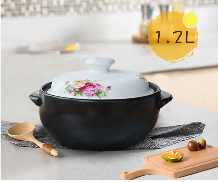 

Korean casserole stew soup household fire resistant clay wedding gift porcelain pottery stew pottery hot pot Chinese marmite