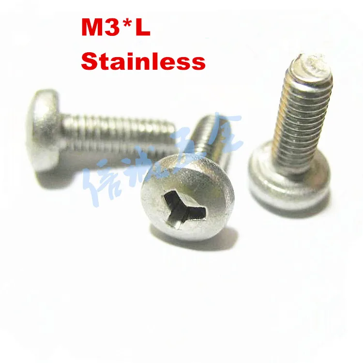 

100pcs/lot Stainless steel pan head Y shape slot anti-theft security screw machine screws M3*6/8/10/12