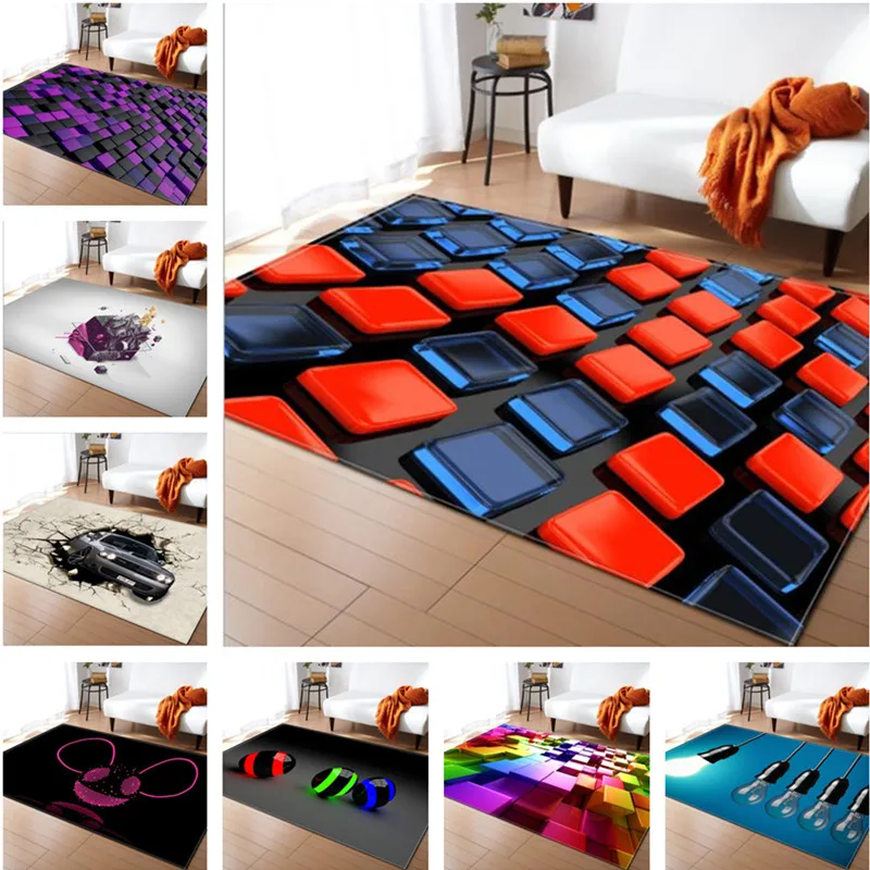 

LIU Carpet Large Living Room 3D personality Simple Modern Nordic Rugs Bedroom Rugs Tea Table Rectangular Floor Mat fashion soft