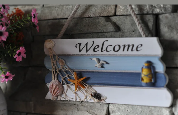 Добро Пожаловать Знак креативный пожаловать деревянные настенные Висячие с