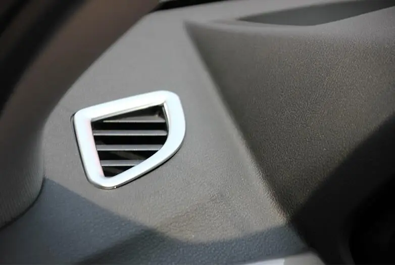 

For BMW X1 F48 2016 2017 Matter ABS Chrome plastic Left Hand Side Driving Dashboard Console Air Condition Vent Trim 6pcs 6pcs