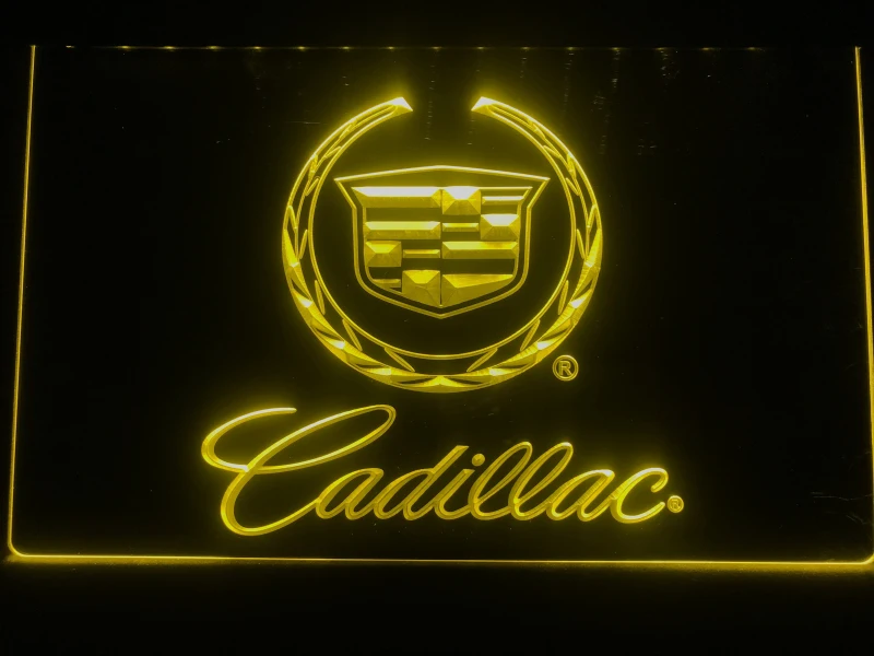 D041 Cadillac светодиодный ная неоновая световая вывеска|Таблички и знаки| |