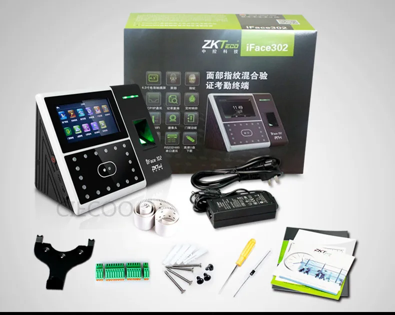 ZKTeco Iface 302 отпечаток лица Биометрическая технология машина распознавания лица Linux система управления доступом ПК