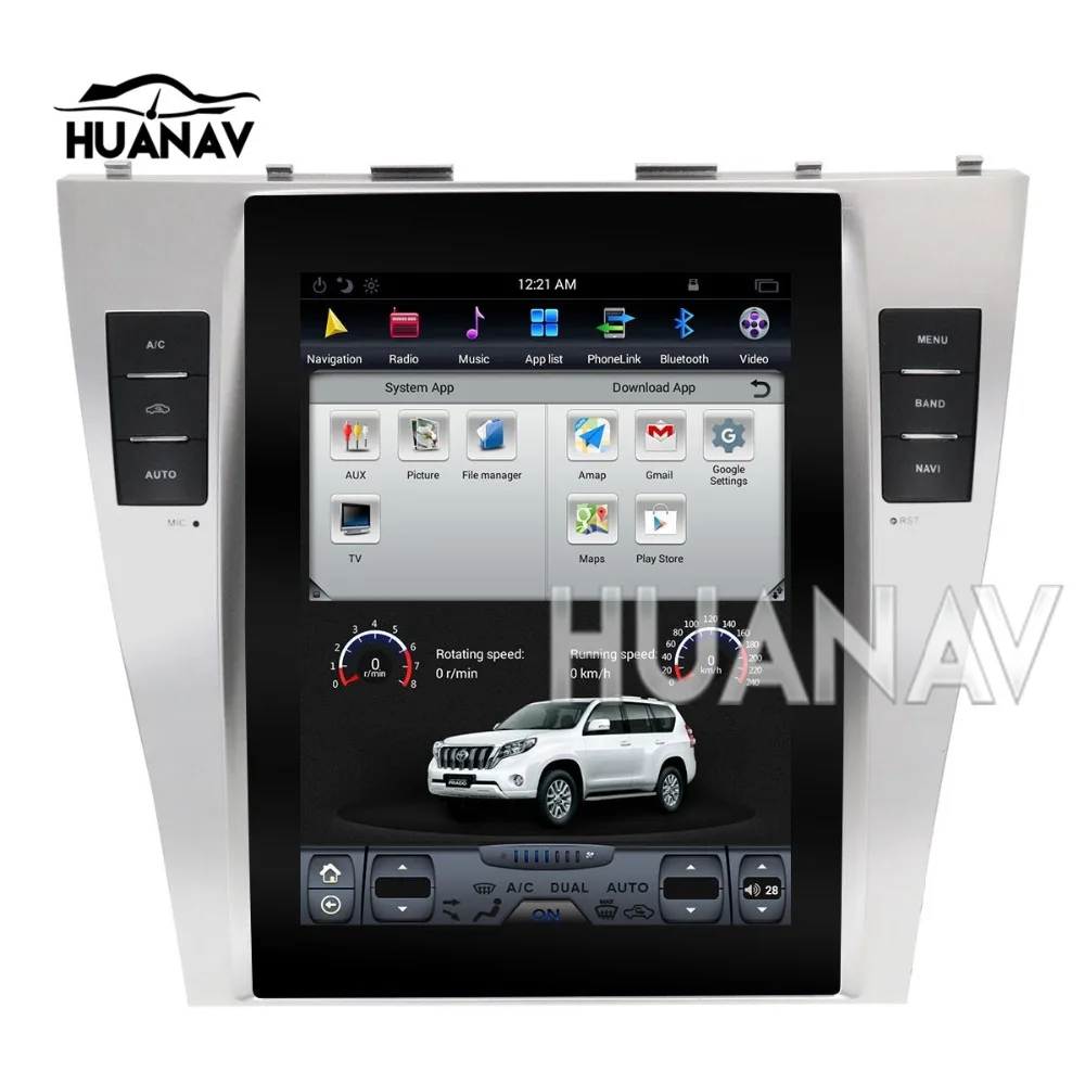 

Tesla style 10,4 дюймовый автомобильный GPS для TOYOTA CAMRY 2007-2011 стерео в автомобиле мультимедийный без DVD-плеера 1 din радио Android головное устройство