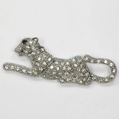Прозрачные Броши Стразы в виде Ягуара Пантеры C692 A|pin brooch|panther broochclear brooch |