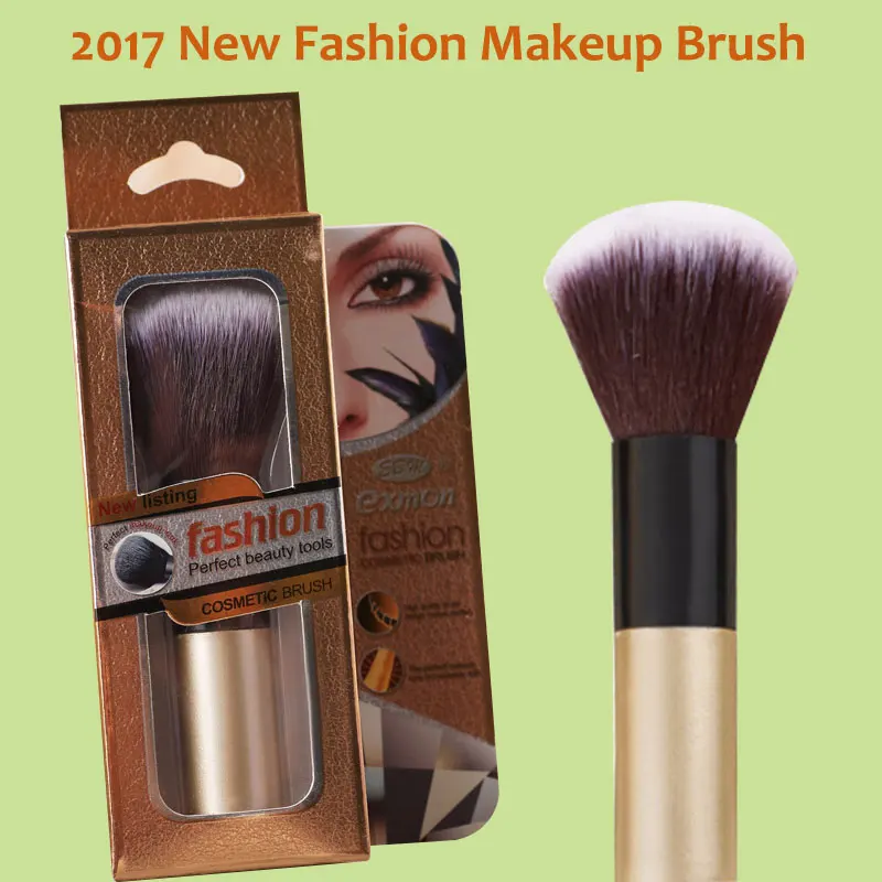 2017 кисть для основы макияжа с алюминиевой ручкой оригинальная подарочная