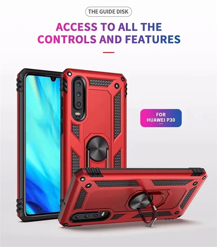Чехол для huawei P30 Pro, автомобильный держатель, магнитный кронштейн, кольцо на палец, чехол для huawei P30 Lite P30, противоударный чехол на заднюю панель