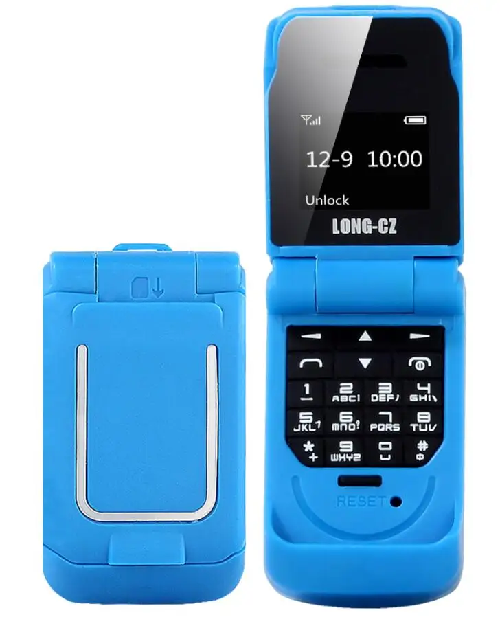 blue LONG-CZ J9, флип-карта, телефон, волшебный голос, Bluetooth, набор, мобильный телефон, fm-радио, мини-Сотовый Bluetooth, наушники, длительное время ожидания, J9 телефон - Цвет: blue