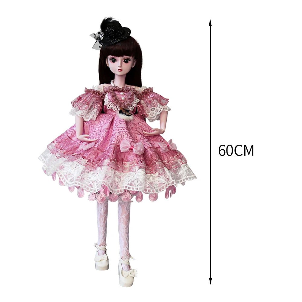 UCanaan 23 6 дюймов BJD куклы с 19 шариковых суставов SD Одежда для кукол наряд обувь парик