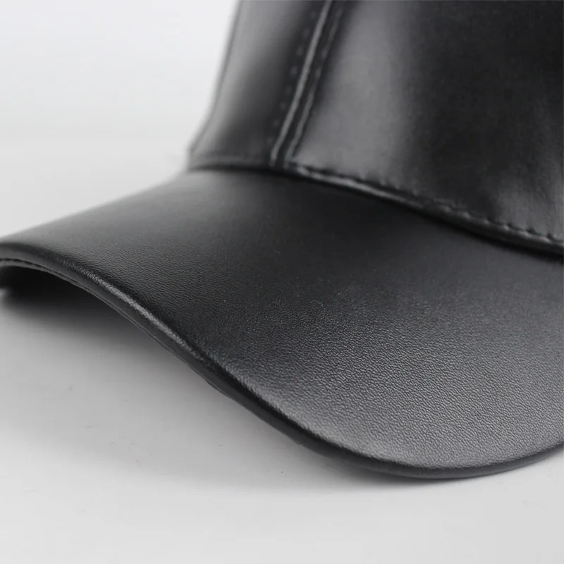 Новая мужская бейсболка из искусственной кожи кепки в стиле хип-хоп женские